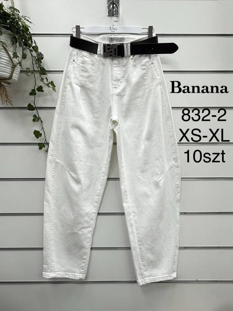 Spodnie damskie jeansy Roz XS-XL, 1 Kolor Paczka 10 szt